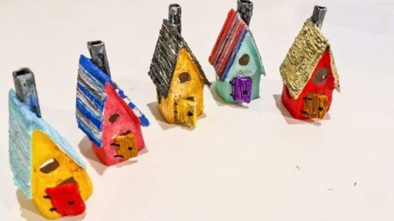 Easy DIY Miniature House Using Toilet Paper Roll