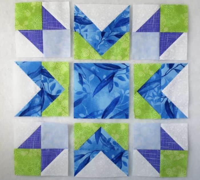 Easy Blueberry Pie Quilt Block Tutorial