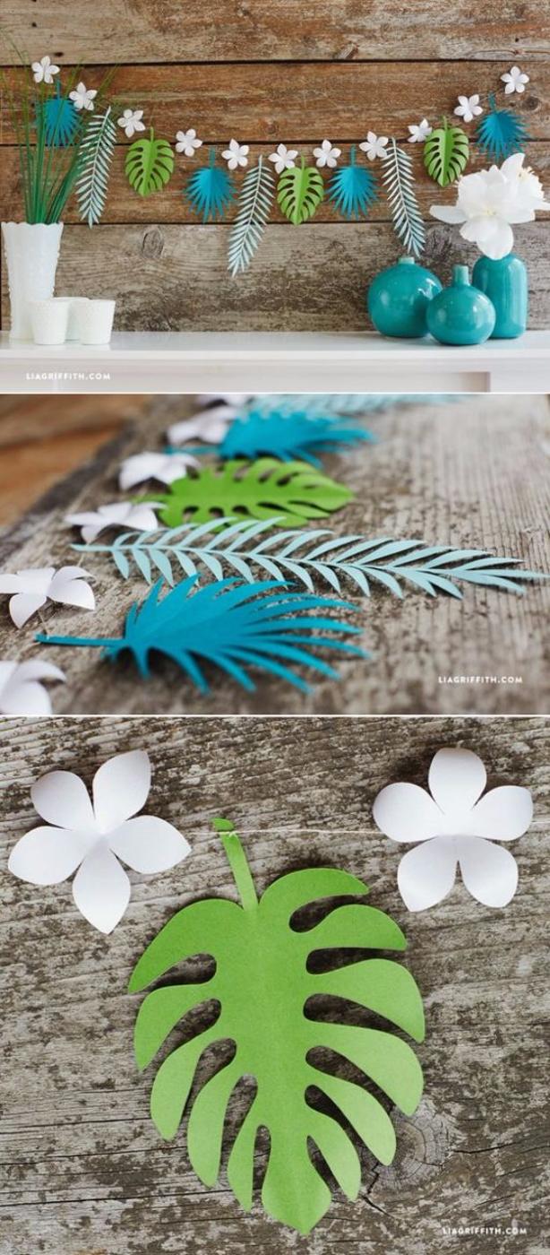 Tropical Leaf Paper Garland, fast enough to finish tonight and a small upgrade with a real visual payoff