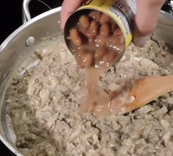 Make a beef and potato casserole