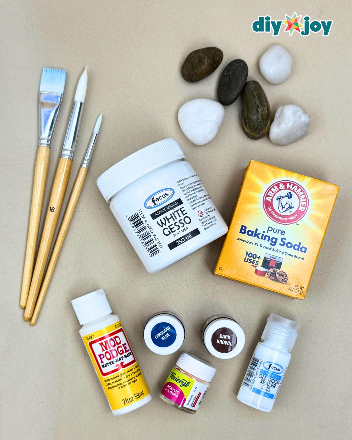 Air Dry Clay Jewelry Organizer Using Pebbles — materials for air-dry clay trinket