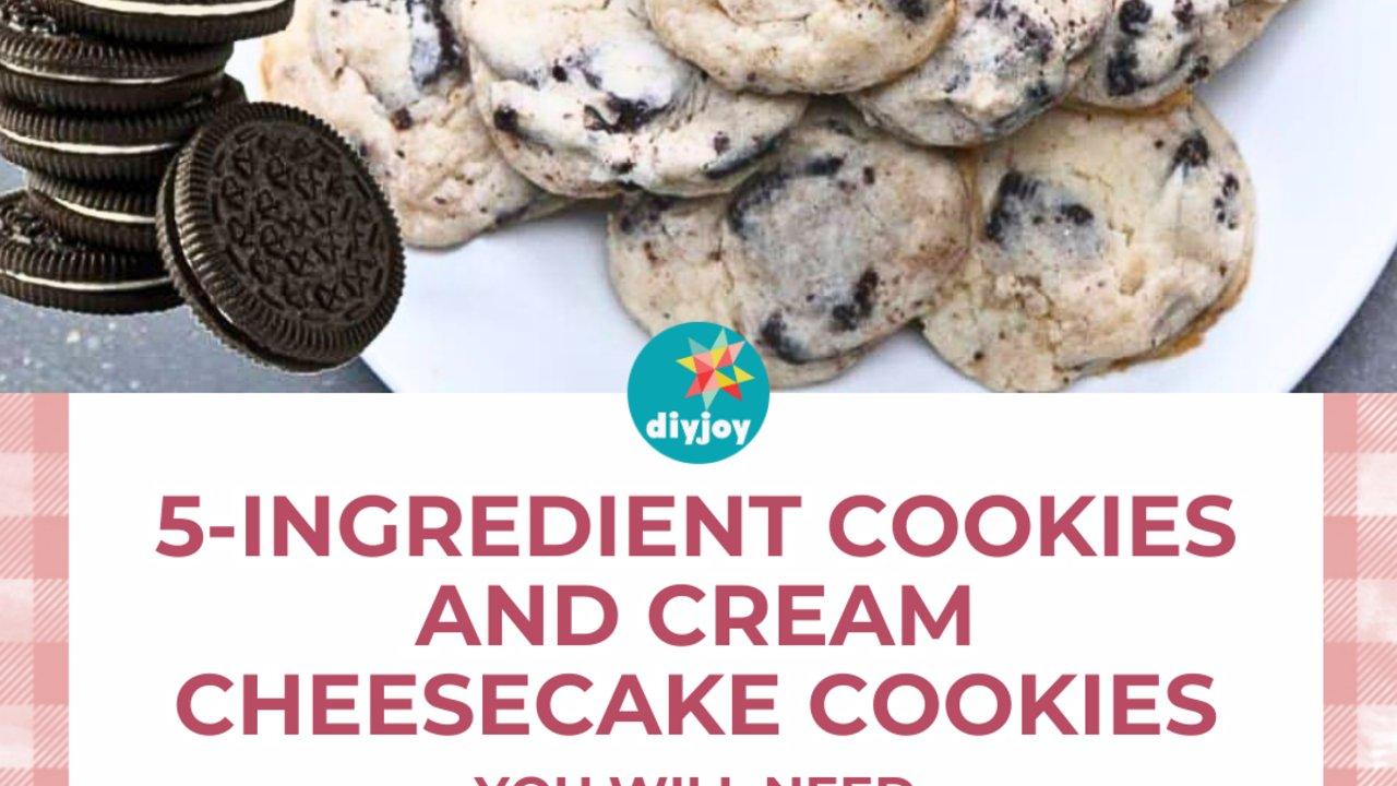 5-Ingredient Cookies and Cream Cheesecake Cookies
