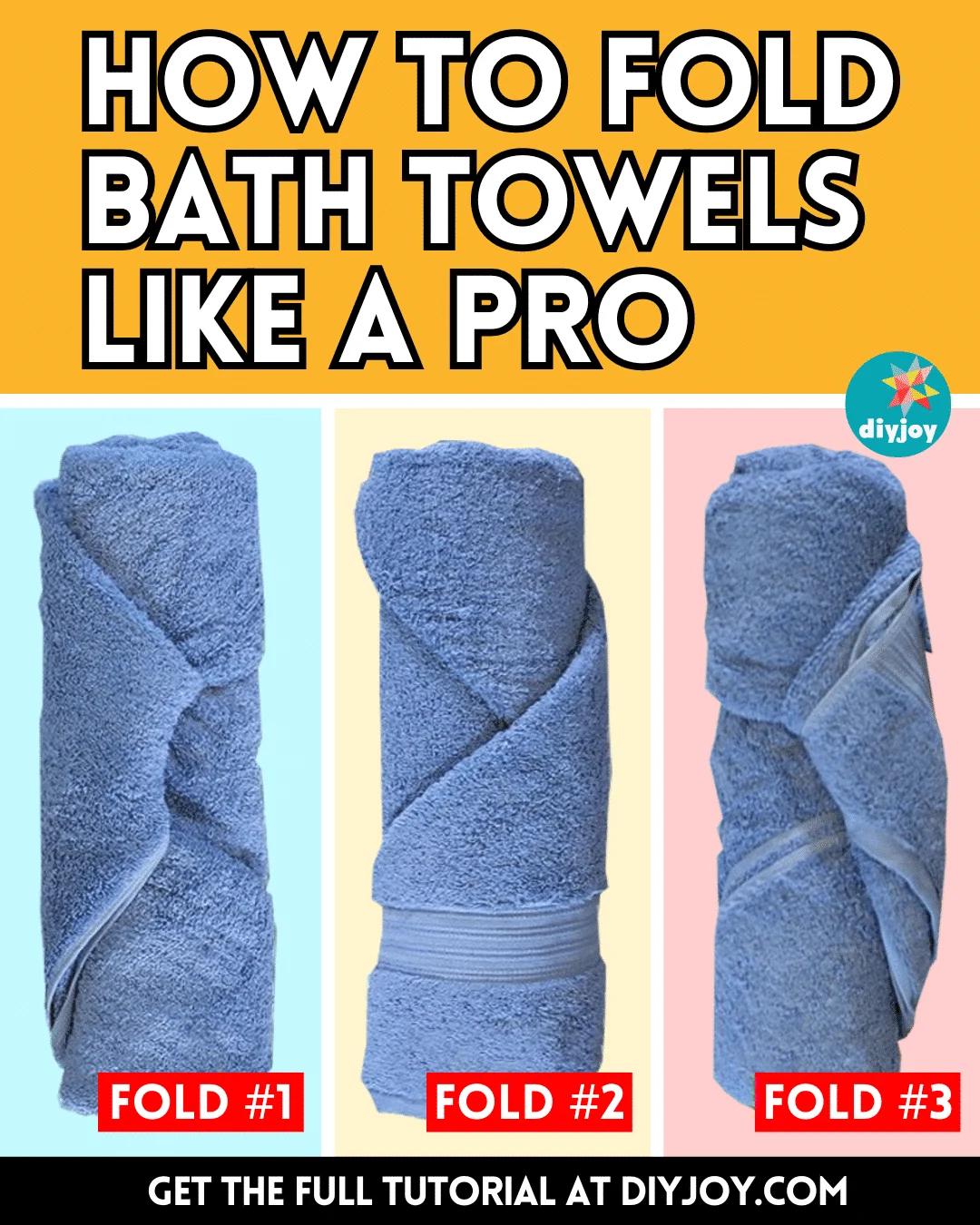 How To Fold Bath Towels Like A Pro