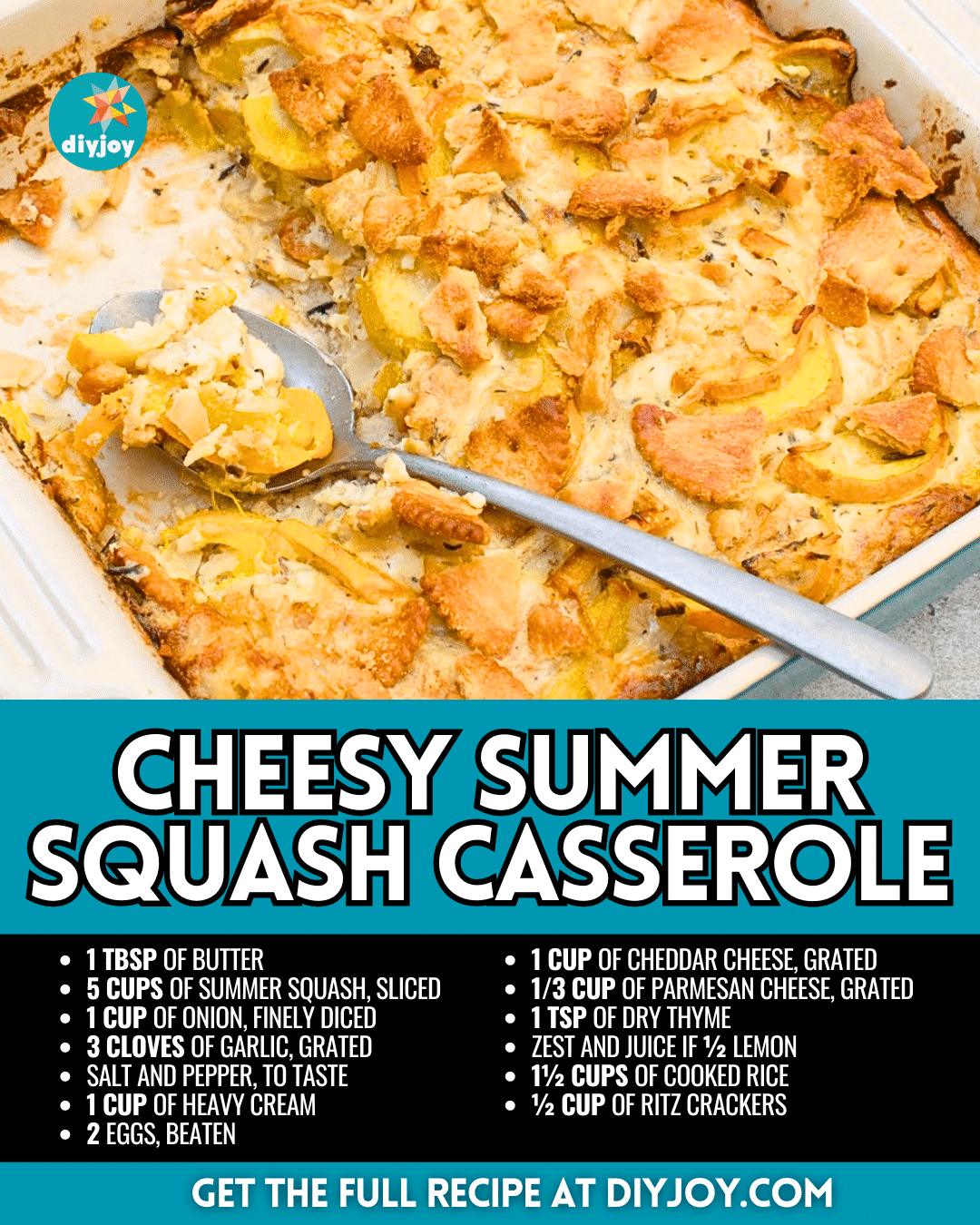 Easy-to-Make Cheesy Summer Squash Casserole