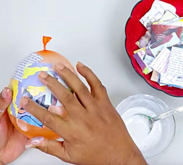 Make a ladybug toothbrush holder