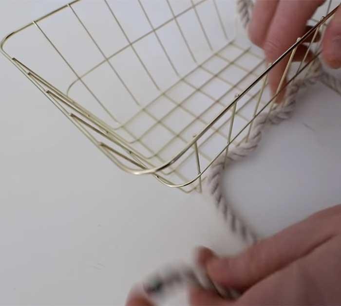 Rope Wire Basket - DIY Storage