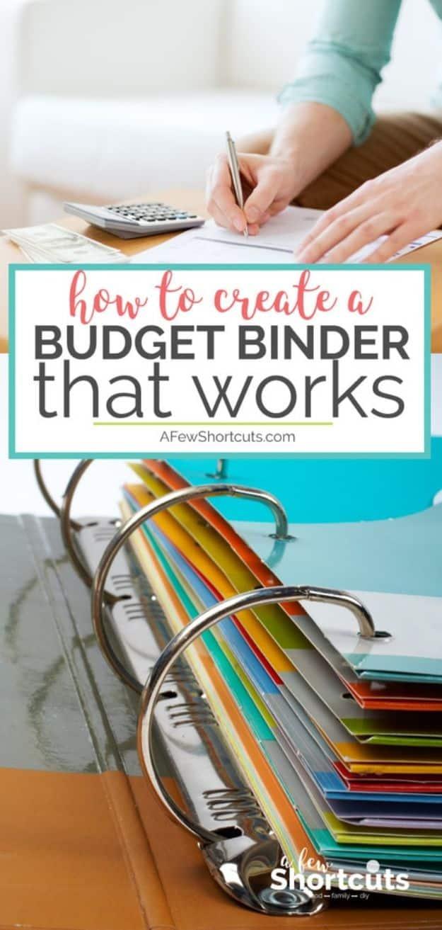 Organizing Ideas for Your Life - DIY Budget Binder - Easy Crafts and Cool Ideas for Getting Organized - Best Ways to Get Organized - Things to Make for Being More Efficient and Pro