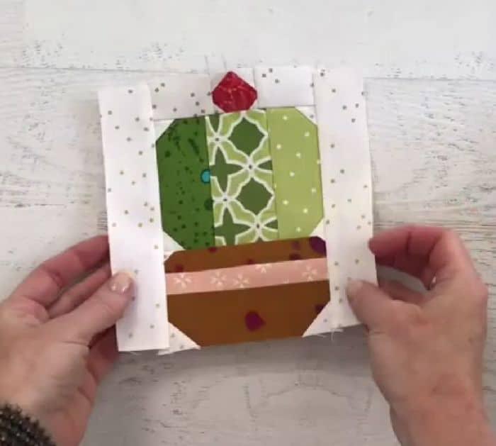 Easy to Sew Desert Cactus Quilt Block