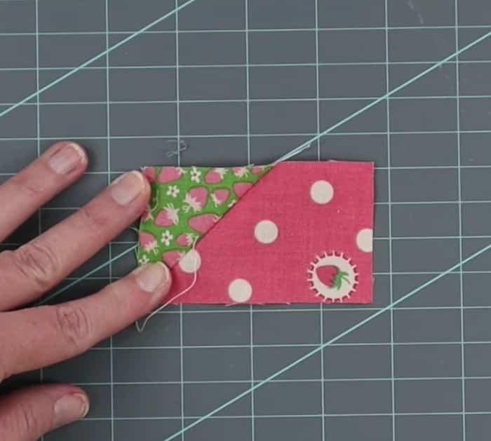 Easy To Sew Strawberry Quilt Block