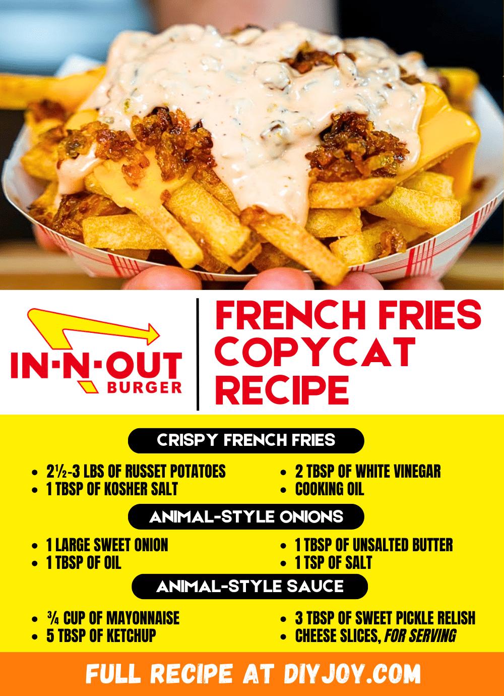 Better Than In-N-Out Burger French Fries Recipe