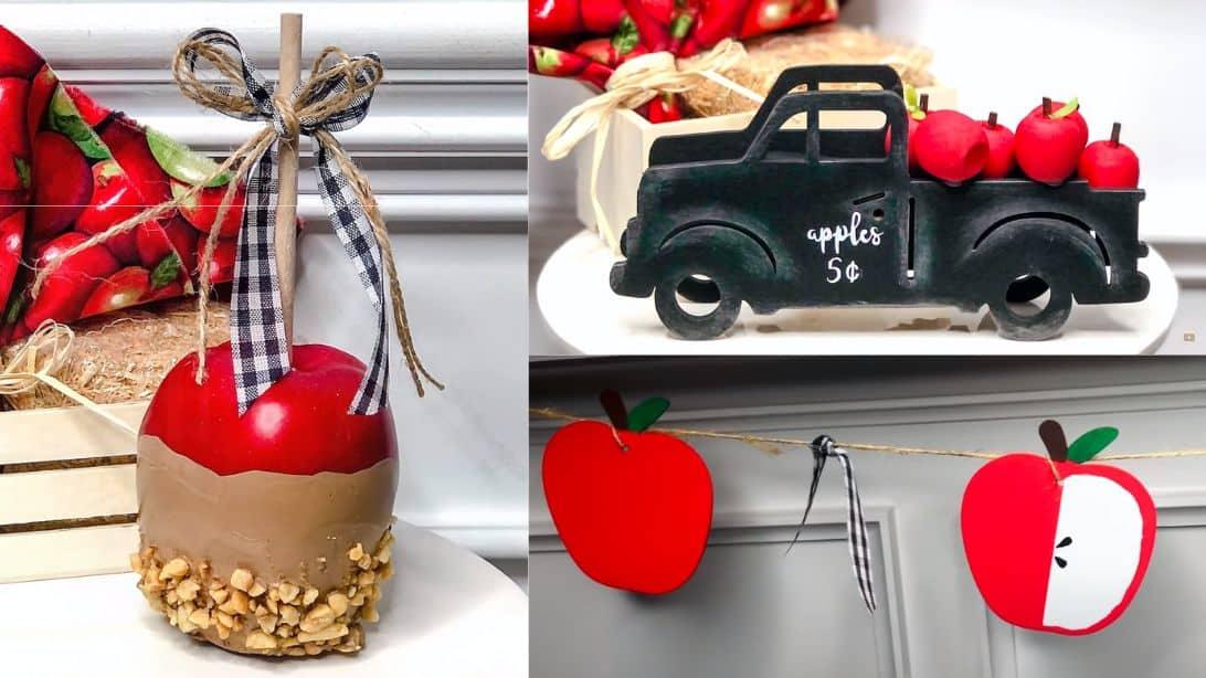 DIY Dollar Tree Fall Apple Home Decor