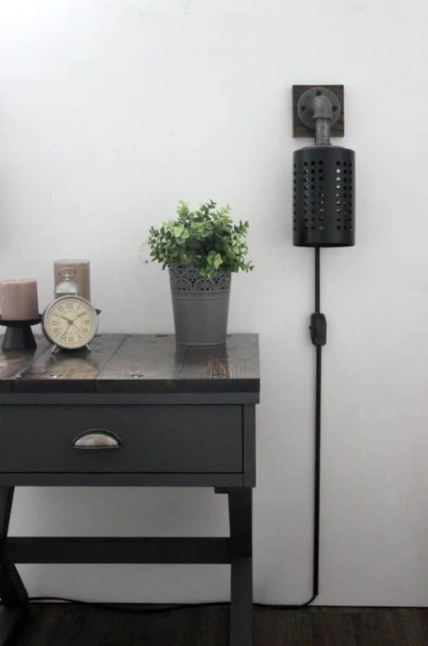 DIY Industrial Sconces, quick enough to finish before nap time and an upgrade that feels far pricier than it was