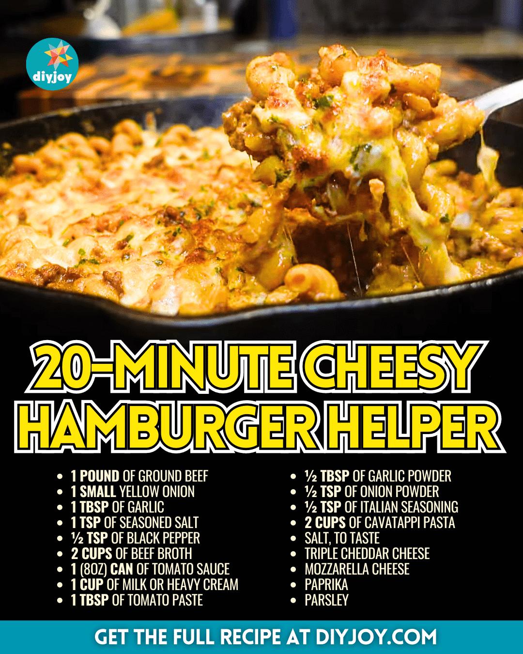 20-Minute Cheesy Hamburger Helper Recipe
