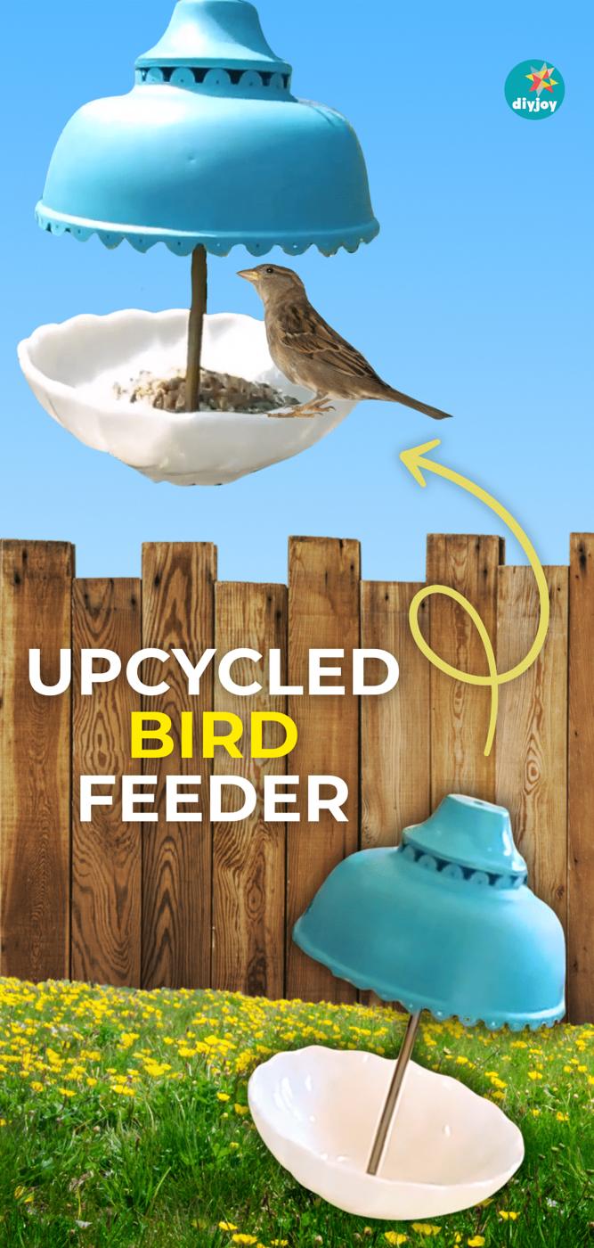 Easy Upcycled Bird Feeder