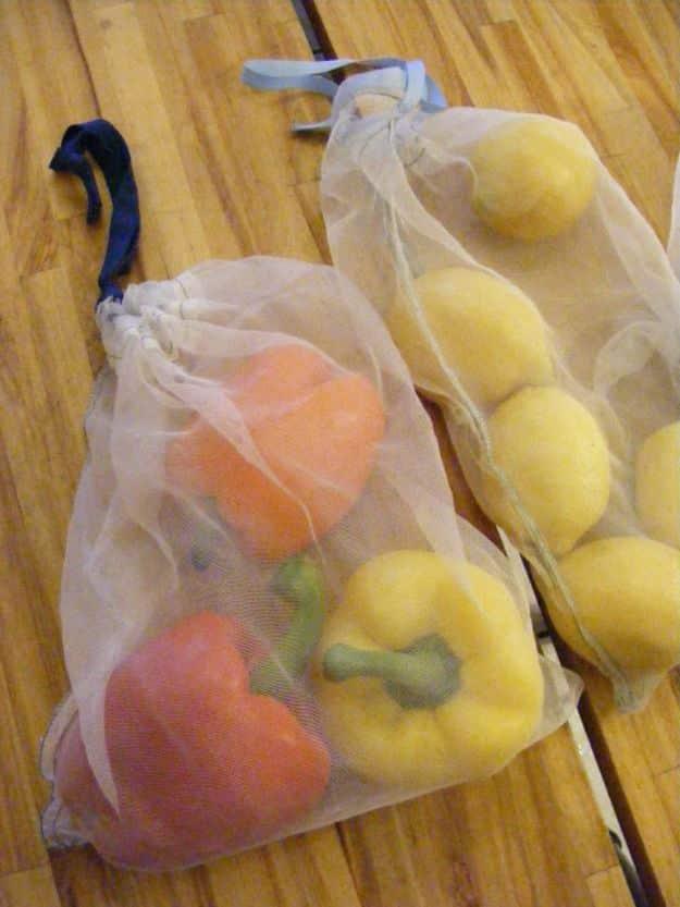 DIY Reusable Produce Bags, gentle on the wallet and the schedule and something that looks far pricier than it was