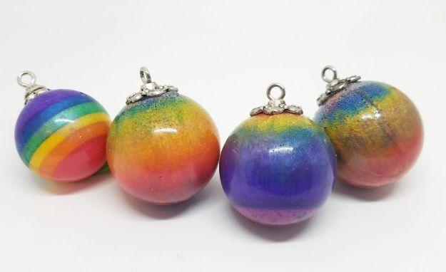 Resin Orb Jewelry, a resin craft idea, simple enough for a first try and a clever way to use what you already own