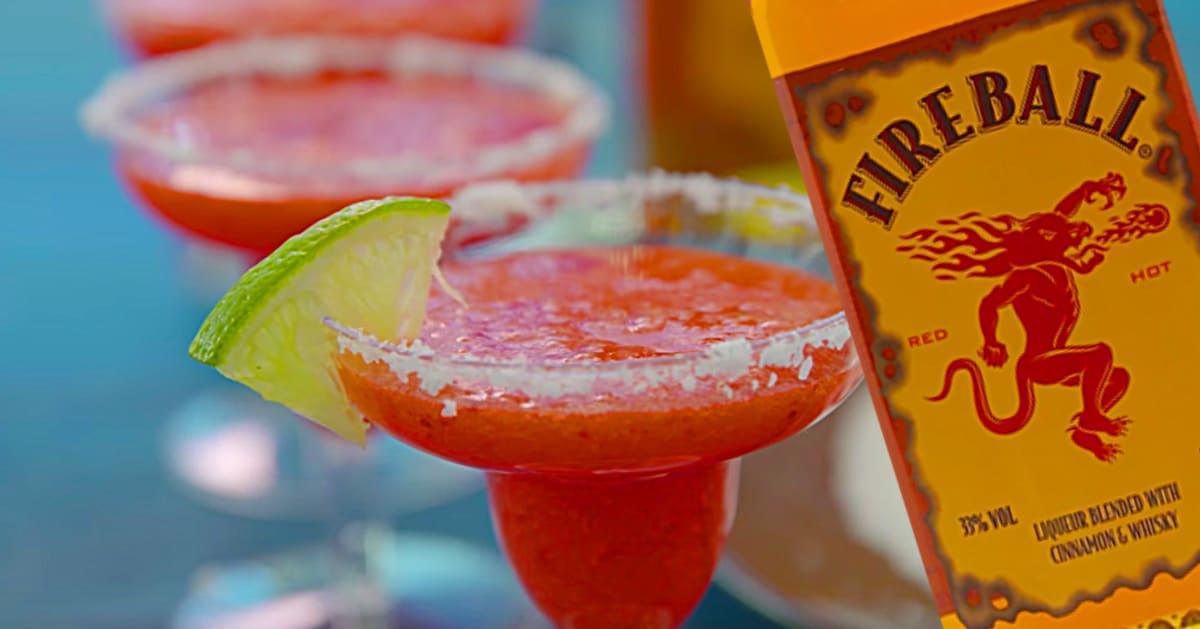 Fireball Strawberry Margarita Recipe