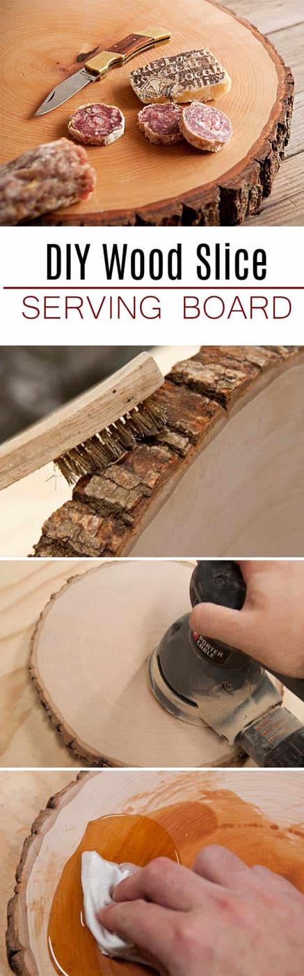 Wood Slice Serving Board -Gift to Make for Him