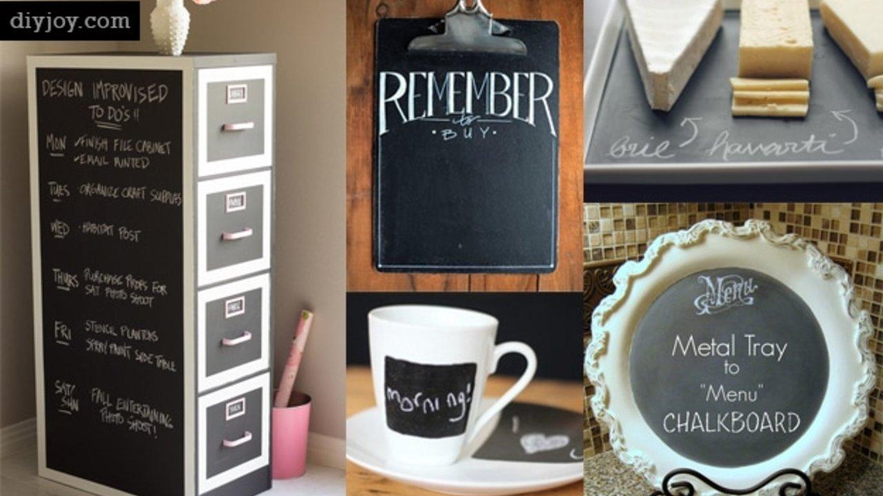 49 DIY Chalkboard Paint Ideas for Furniture and Decor