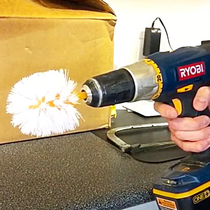 Toilet Brush Cleaning Hack For Rims - How To Clean Grout - Easy Ways To Clean With A Drill