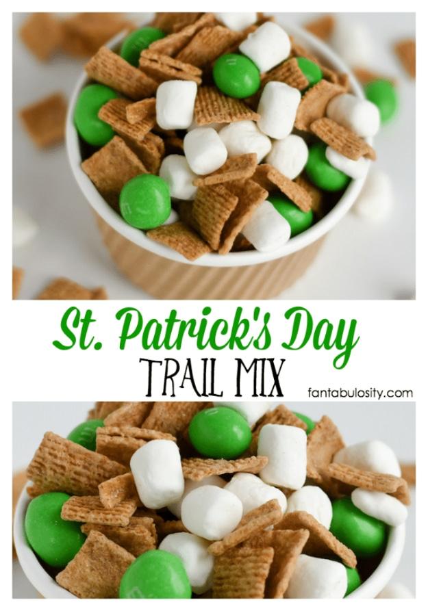 DIY St Patricks Day Ideas - St. Patrick's Day Trail Mix - Food and Best Recipes, Decorations and Home Decor, Party Ideas - Cupcakes, Drinks, Festive St Patrick Day Parties With the