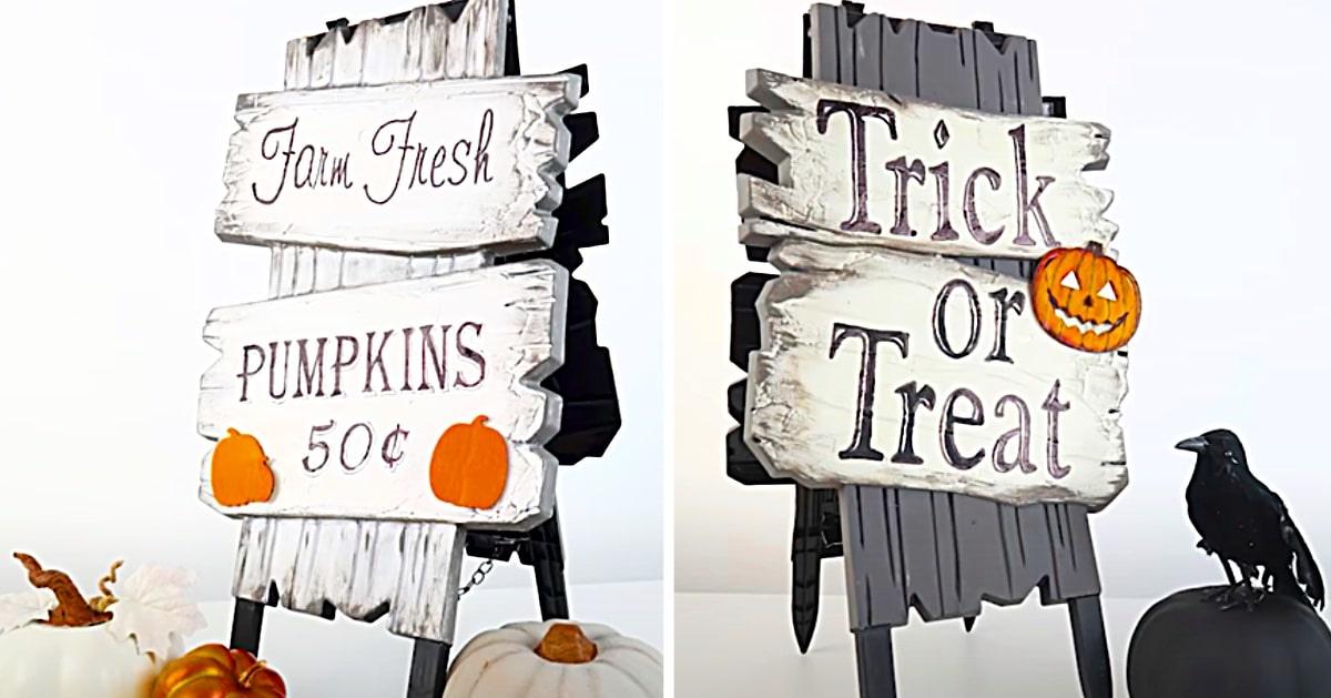 How To Make a Dollar Tree Reversible Easel Sign