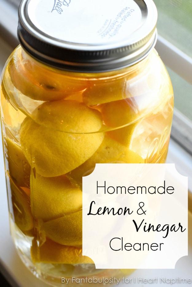 Homemade Lemon Vinegar Cleaner, a family life shortcut, quick and cheap to try tonight and the fix worth remembering