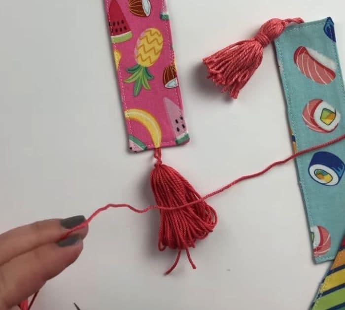 How to Make a Fabric Bookmark With Tassel