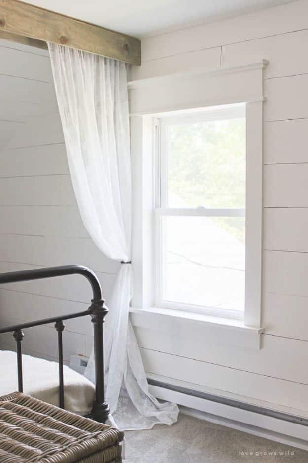 Farmhouse Window Trim, a project that comes together in an afternoon and a budget friendly way to update the space