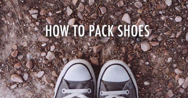 Packing Tips for Travel - How To Pack Shoes - Easy Ideas for Packing a Suitcase To Maximize Space - Tricks and Hacks for Folding Clothes, Storing Toiletries, Shampoo and Makeup - K