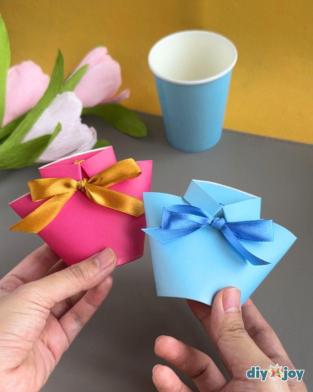 Easy Fathers Day Paper Cup Shirt Gift — diy father's day gift ideas