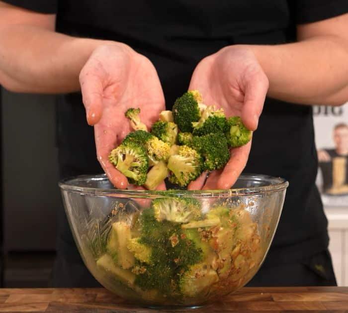 Easy Charred Air Fryer Parmesan Crusted Broccoli Ingredients