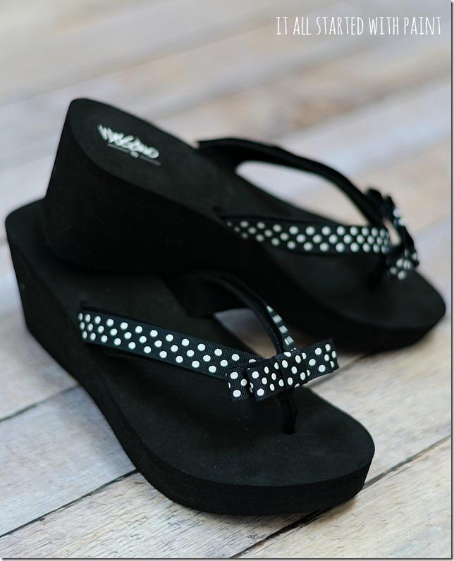 DIY Flip Flop Favors, cheap to pull off with items from a bargain aisle and the kind of upgrade neighbors notice right away