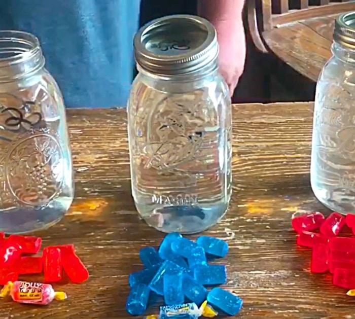 Make Jolly Rancher Moonshine with Moonshine or Ever Clear