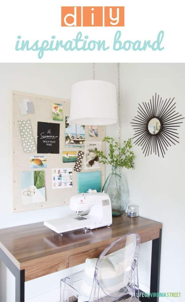 DIY Inspiration Board, simple enough for a beginner and fun enough for a group and a popular choice on this list