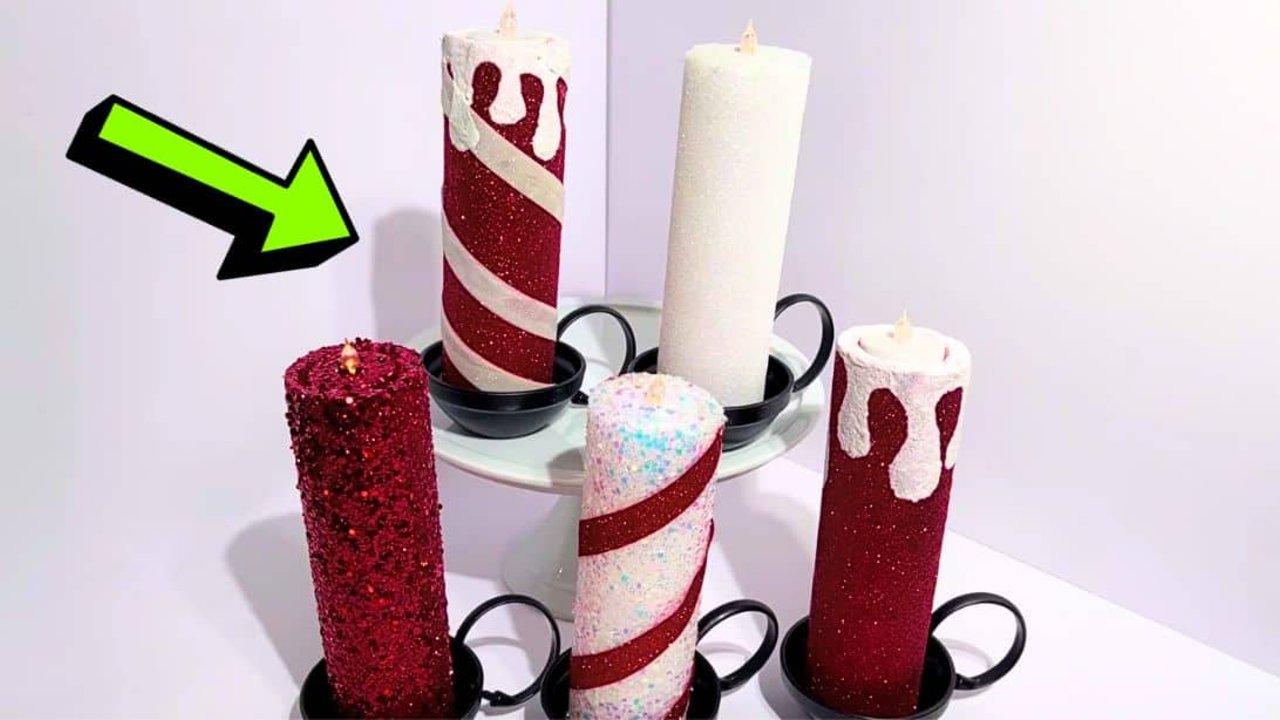 Easy DIY Christmas Candle Décor Tutorial