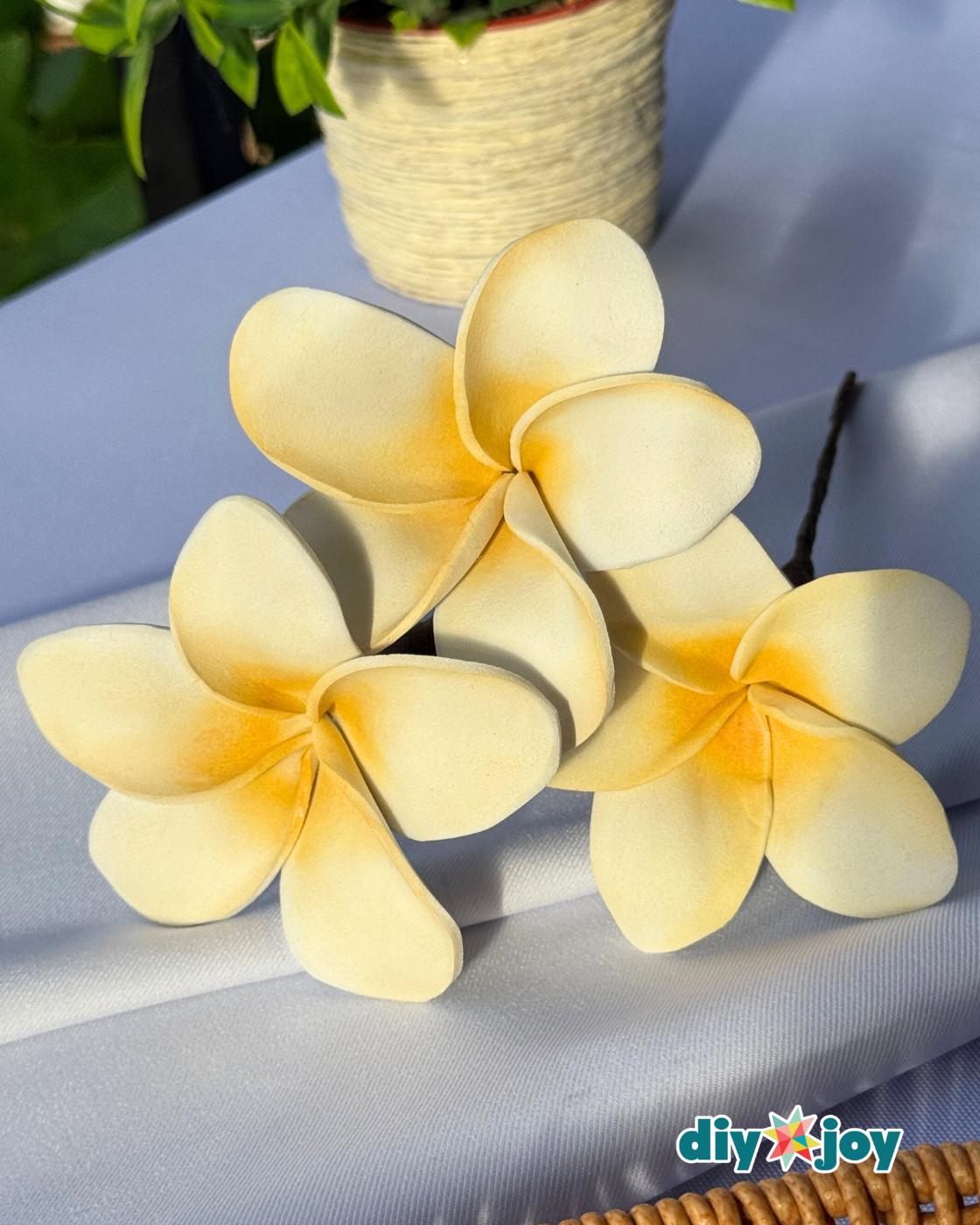 Craft Foam Frangipani Flower — simple magnolia flower tutorial
