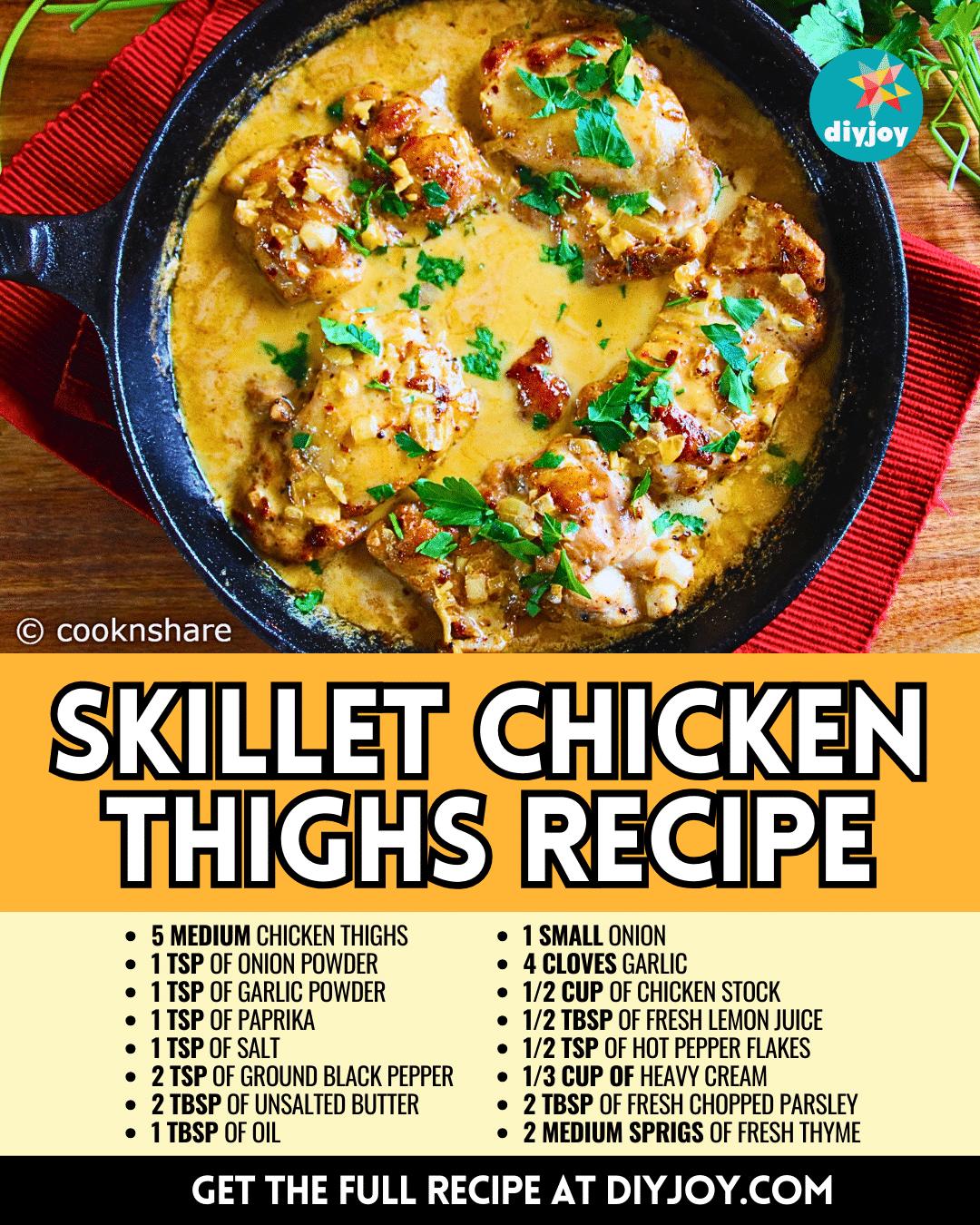 Easy Skillet Chicken Thighs Recipe