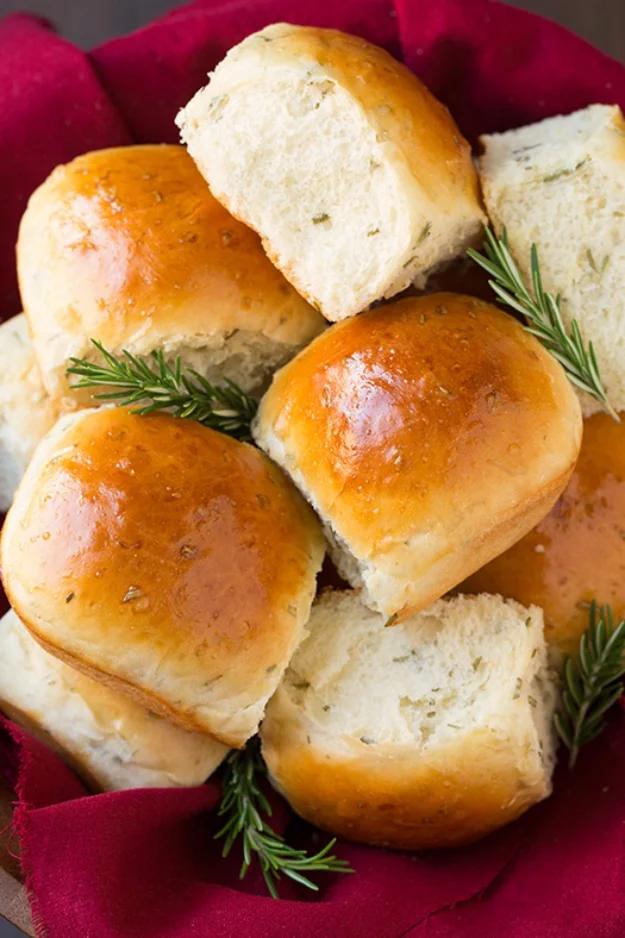 Rosemary Dinner Rolls, one of the tastier picks from this roundup and easy enough for a first try in the kitchen