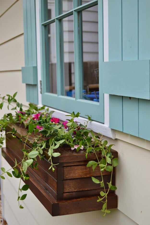 DIY Window Flower Boxes, easy to customize with paint or stain already on hand and a keepsake worth handing down for years