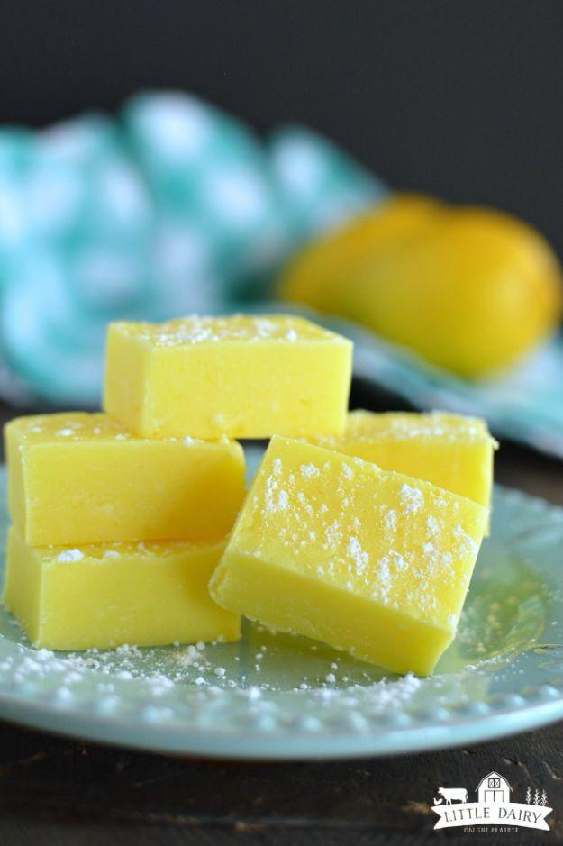 Quick Dessert Recipes - 5-Minute Lemon Fudge Recipe - Fast Desserts to Make In Minutes - Sweet Treats, Cookies, Cake and Snack Ideas