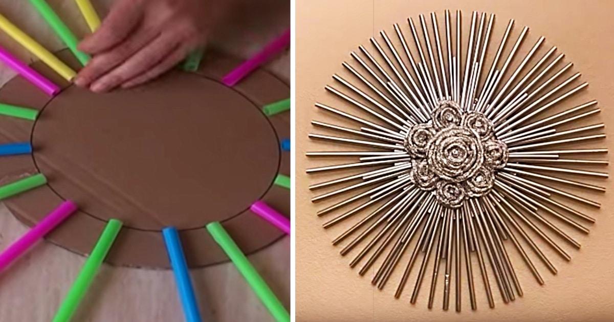 Learn To Make Foil And Straw Wall Art