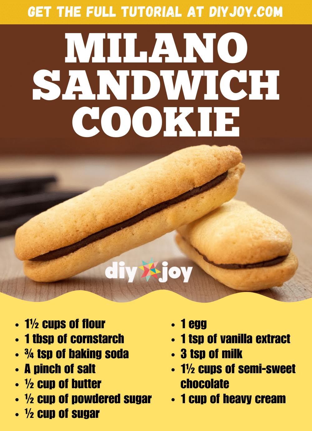 Milano Sandwich Cookie