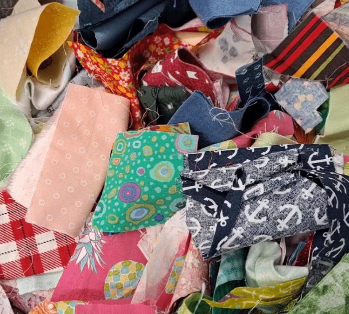 Materials for Scrappy Butterfly Quilt Block