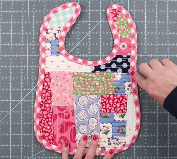 Easy Quilt As You Go Baby Bib Sewing Tutorial
