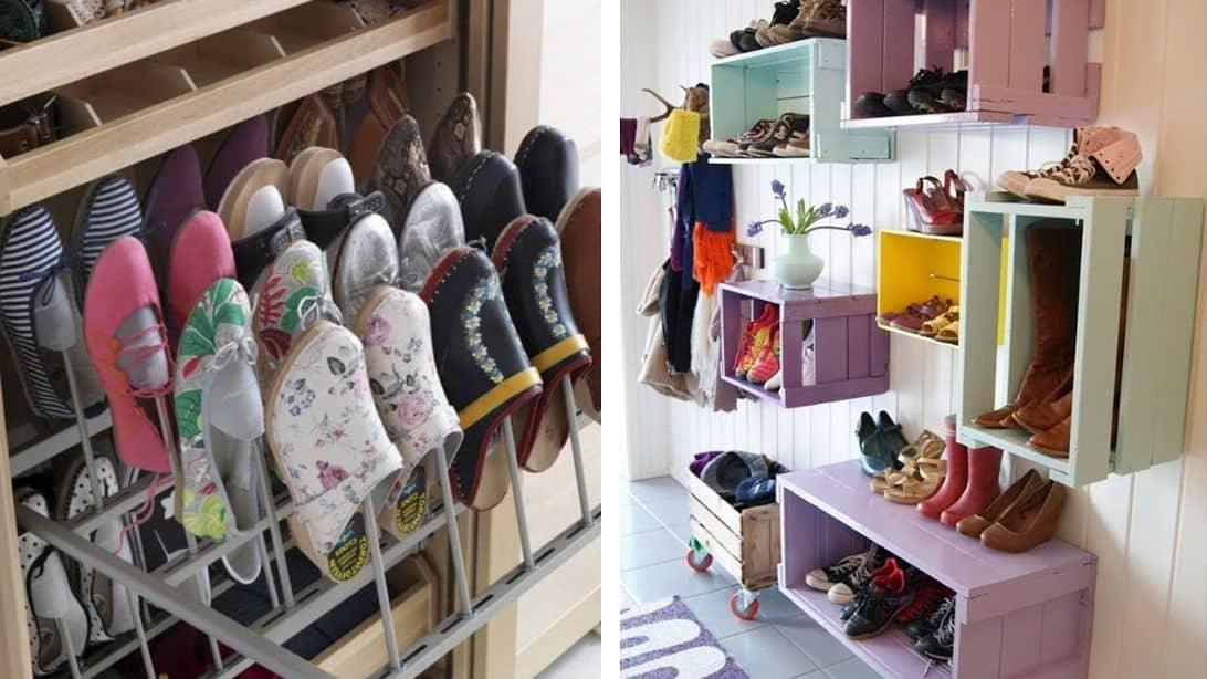 7 Space-Saver Shoe Organizing Hack
