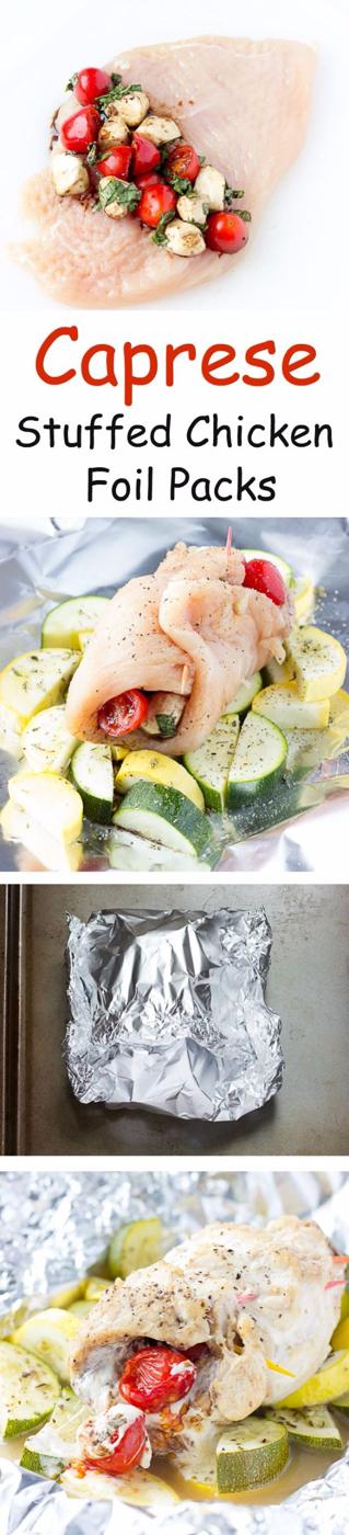 Caprese Stuffed Chicken Foil Packs, light on prep but big on payoff and a recipe worth saving for a free weekend