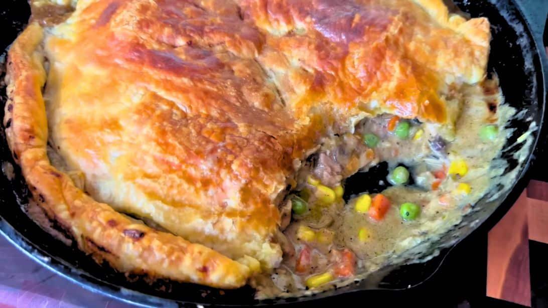 Easy Skillet Chicken Pot Pie Recipe