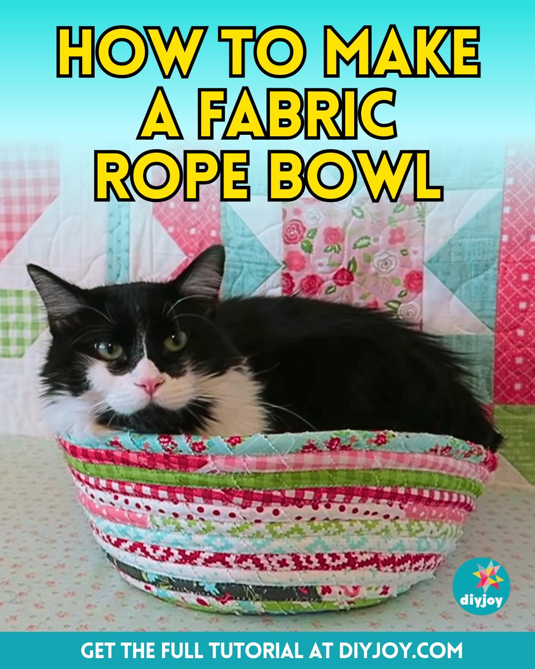 How To Make A Fabric Rope Bowl