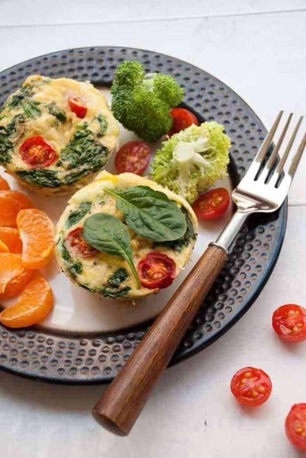 Keto Breakfast Recipes - High Protein Breakfast Egg Muffin - Low Carb Breakfasts and Morning Meals for the Ketogenic Diet - Low Carbohydrate Foods on the Go - Easy Crockpot Recipes